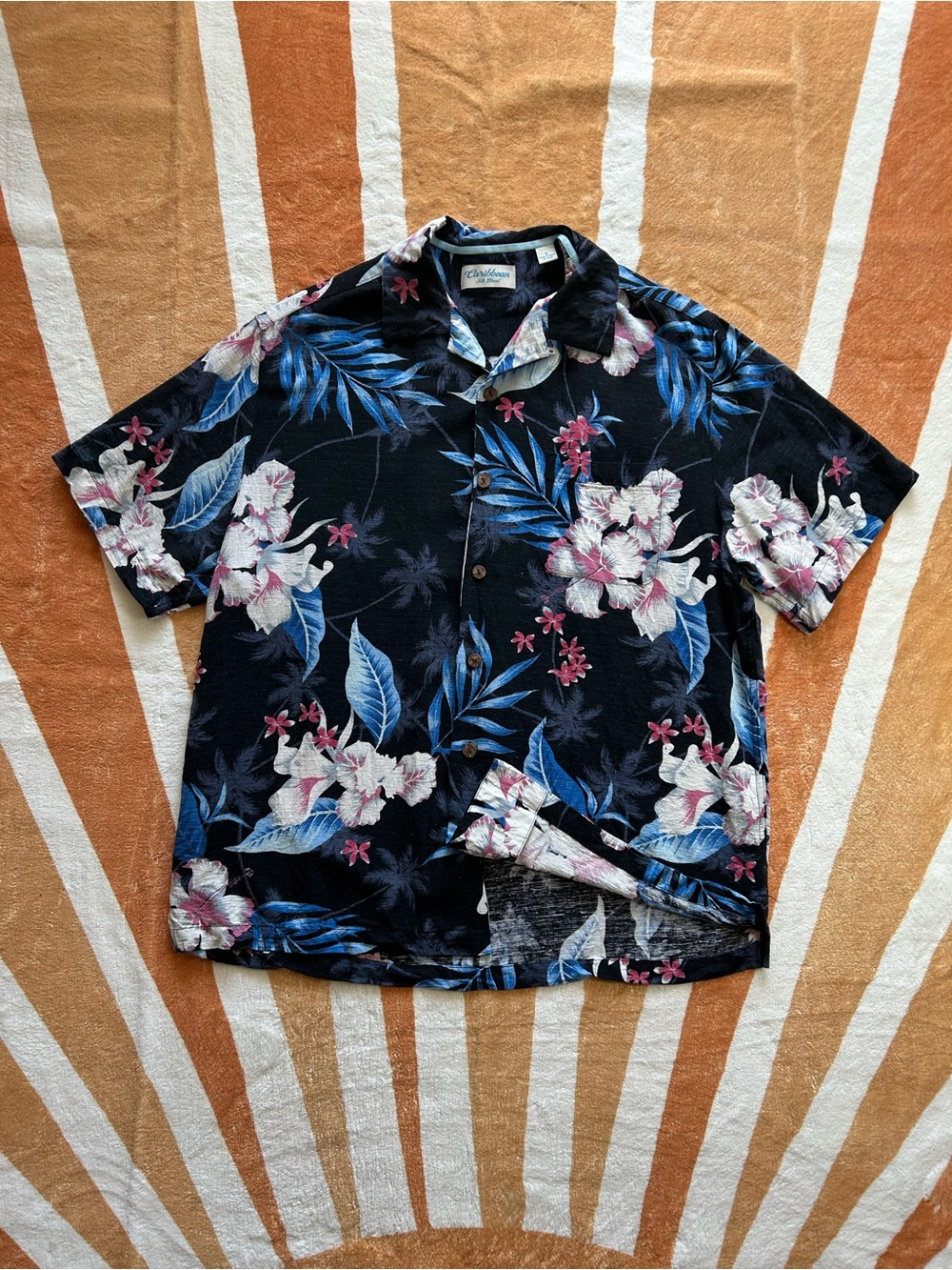 Vintage 90s silk button up shirt